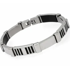 Exklusives Armband Edelstahl matt/poliert 21cm B5011