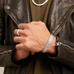 Exklusives Armband Silber Zirkonia Steine SB0043