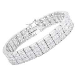 Exklusives Armband Silber Zirkonia Steine SB0043