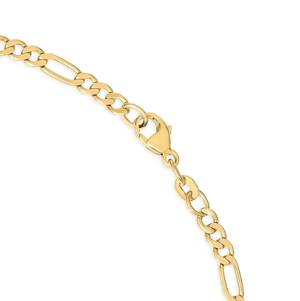 Figaroarmband aus 14-karätigem Gold, 2,8 mm BIN1128-14KGSL