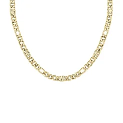 Figarokette für Damen Double B, Edelstahl, IP Gold 1580632