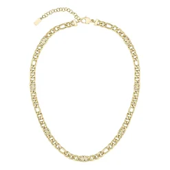 Figarokette für Damen Double B, Edelstahl, IP Gold 1580632