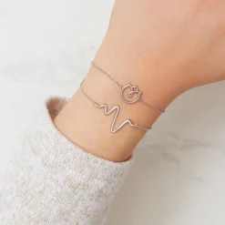 Florales Armband für Damen aus 925er Silber LSB0027