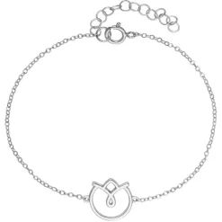 Florales Armband für Damen aus 925er Silber LSB0027