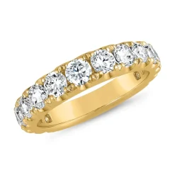 Gelbgold Ring mit lab grown Diamanten, gravierbar BDR0094LG-GSL