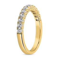 Gelbgoldener Half-Eternityring mit lab grown Brillanten BDR0080LG-GSL