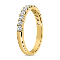 Gelbgoldener Half-Eternityring mit lab grown Diamanten BDR0077LG-GSL