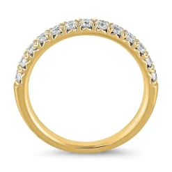 Gelbgoldener Half-Eternityring mit lab grown Diamanten BDR0077LG-GSL