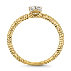 Gelbgoldener lab grown Diamantring für Damen BDR0096LG-GSL