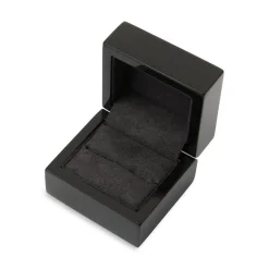 Geschenketui für Ringe, schwarz, hochglanzpoliert GET0016-B