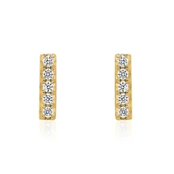 Gold Ohrstecker für Damen mit Lab Grown Diamanten BDE0076LG-GSL