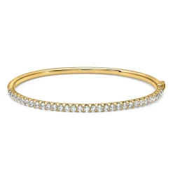 Goldener Armreif mit lab grown Diamanten für Damen BDB0028LG-GSL