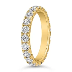 Goldener Ewigkeitsring mit Labordiamanten BDR0134LG-GSL