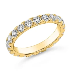 Goldener Full Eternity Ring mit Diamanten BDR0134-GSL