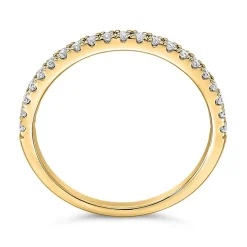 Goldener Half Eternity Ring, Krappenfassung, Diamanten BDR0127-GSL