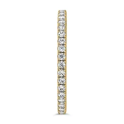 Goldener Half Eternity Ring, Krappenfassung, Diamanten BDR0127-GSL