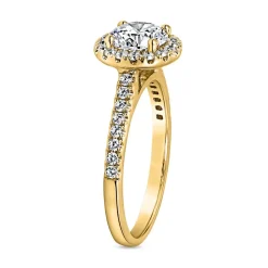 Goldener lab grown Diamantring für Damen BDR0023LG-GSL