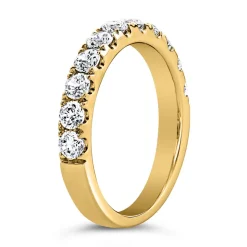 Goldener Memoire Ring mit Halbkreis aus Brillanten BDR0130-GSL