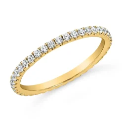 Goldener Memoire Ring mit lab-grown Brillanten BDR0131LG-GSL