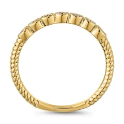 Goldener Ring für Damen mit Diamanten BDR0105-GSL