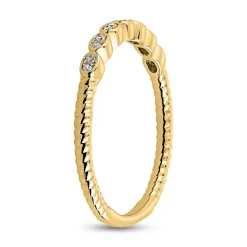 Goldener Ring für Damen mit Diamanten BDR0105-GSL