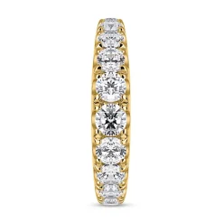 Goldener Ring mit Diamanten für Damen BDR0094-GSL