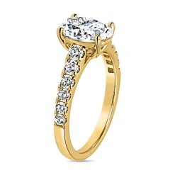 Goldener Verlobungsring mit lab grown Brillanten BDR0033LG-GSL