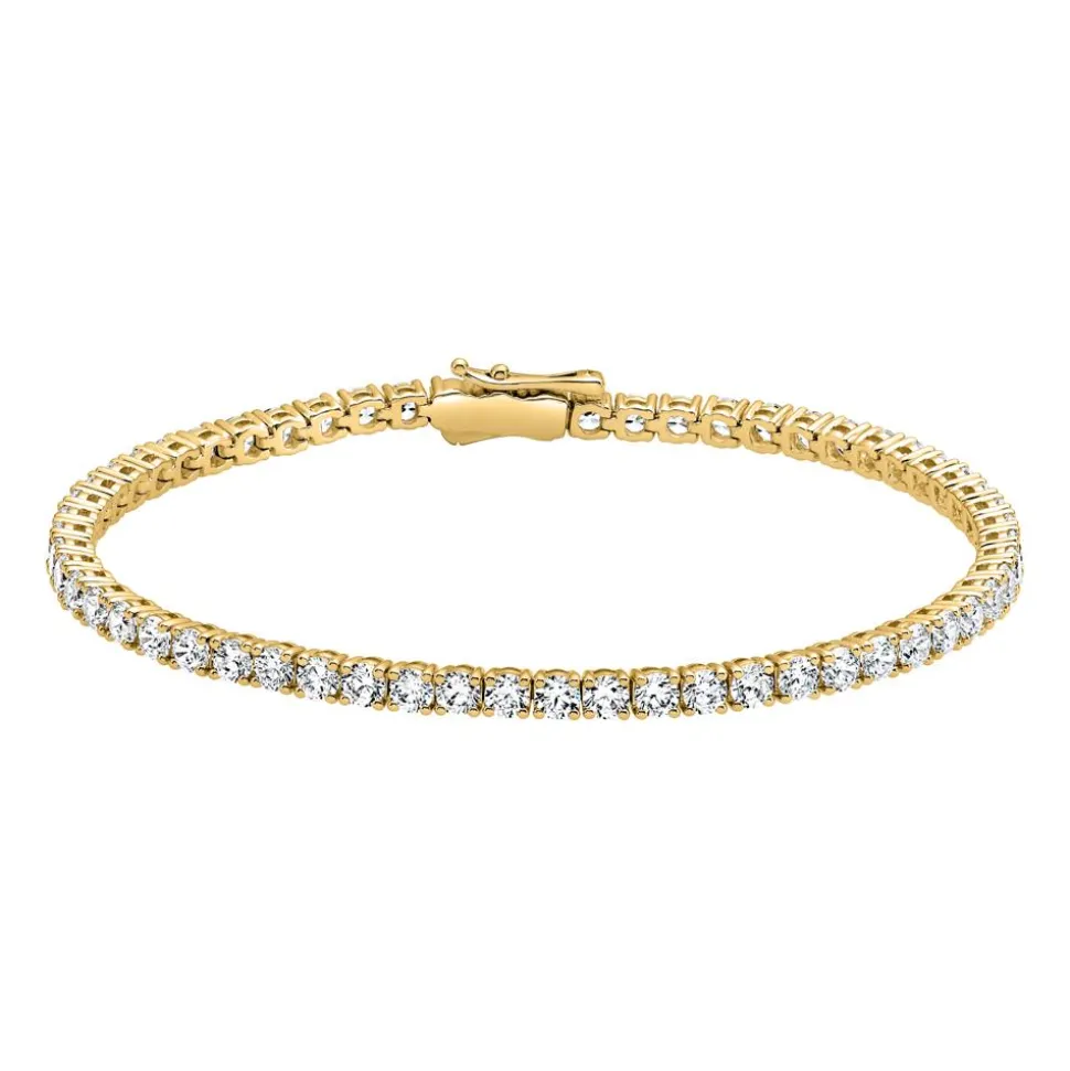 Goldenes Rivière-Armband mit lab grown Diamanten BDB0034LG-GSL