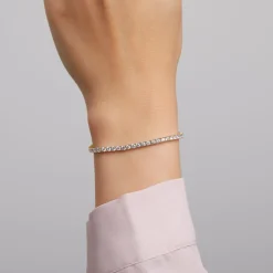 Goldenes Rivière-Armband mit lab grown Diamanten BDB0032LG-GSL