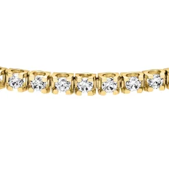 Goldenes Tennisarmband mit Diamanten für Damen BDB0020-GSL