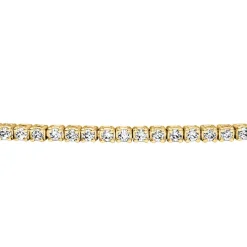 Goldenes Tennisarmband mit 100 Diamanten für Damen BDB0029-GSL