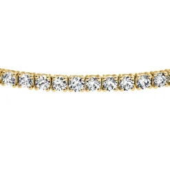 Goldenes Tennisarmband mit Diamanten BDB0032-GSL