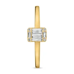 Goldring für Damen mit Diamanten, lab-grown BDR0043LG-GSL