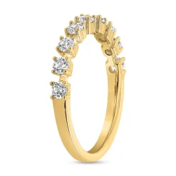 Goldring mit Diamanten in Krappenfassungen BDR0086-GSL