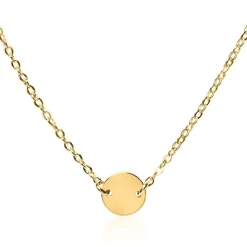 Gravierbare Kette aus vergoldetem Sterlingsilber LSN0022SL