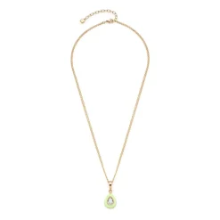 Gravierbare Kette Gigi aus Edelstahl, gold, grün 022828