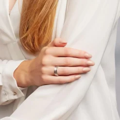 Gravierbare Trauringe aus Sterlingsilber, rosévergoldet R8596s