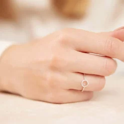 Gravierbarer Diamantring 0,05 ct. 750er Weißgold DR0071SL