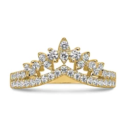 Gravierbarer Diamantring für Damen mit Brillanten BDR0110-GSL