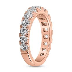 Gravierbarer Diamantring für Damen aus Roségold BDR0094-RSL
