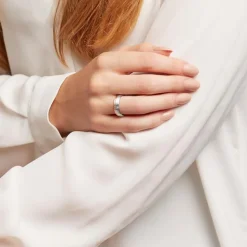 Gravierbarer 925er Silberring für Damen, rosé Zirkonia R8595czSL