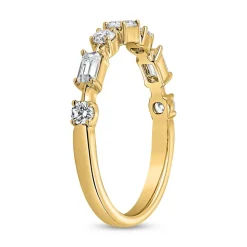 Gravierbarer Gelbgold Ring mit lab grown Diamanten BDR0120LG-GSL