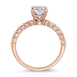 Gravierbarer lab grown Diamantring aus Roségold BDR0027LG-RSL