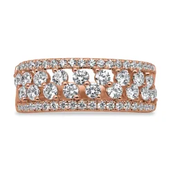 Gravierbarer lab grown Diamantring aus Roségold BDR0073LG-RSL