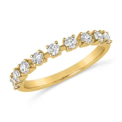 Gravierbarer Ring aus Gelbgold mit lab grown Diamanten BDR0086LG-GSL