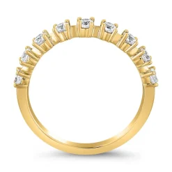 Gravierbarer Ring aus Gelbgold mit lab grown Diamanten BDR0086LG-GSL
