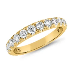 Gravierbarer Ring aus Gelbgold mit lab grown Diamanten BDR0091LG-GSL