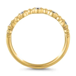 Gravierbarer Ring aus Gelbgold mit lab grown Diamanten BDR0113LG-GSL