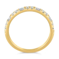 Gravierbarer Ring aus Gelbgold mit lab grown Diamanten BDR0065LG-GSL