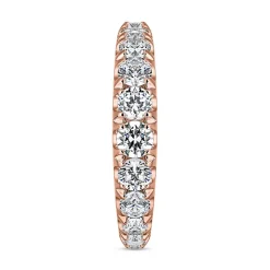 Gravierbarer Ring aus Roségold mit lab grown Diamanten BDR0093LG-RSL